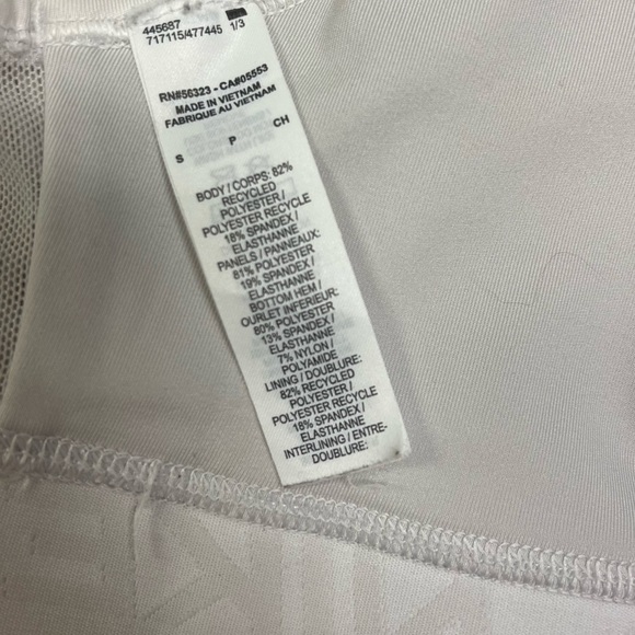 Nike Pro Sports Bra Women's Size Small White Tan Camo Print Scoop Neck Mesh Back - Picture 11 of 11